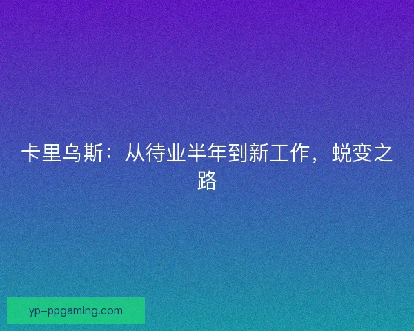 卡里乌斯:从待业半年到新工作,蜕变之路 卡里乌斯:从待业半年到新工作,蜕变之路