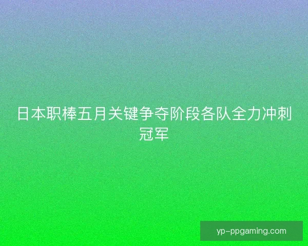 日本职棒五月关键争夺阶段各队全力冲刺冠军
